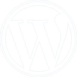 wordpress logo white